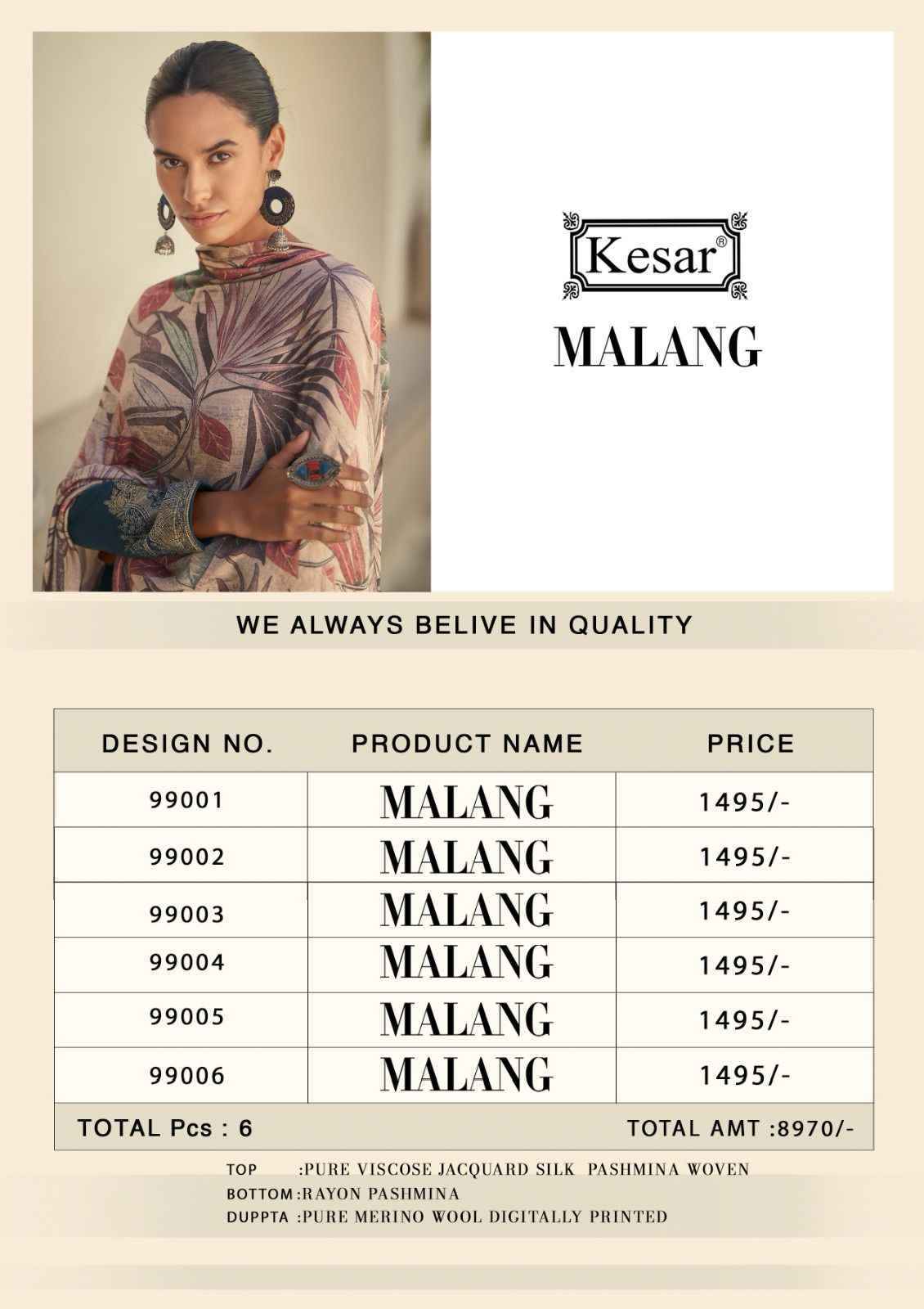 Kesar Malang Pashmina Dress Material