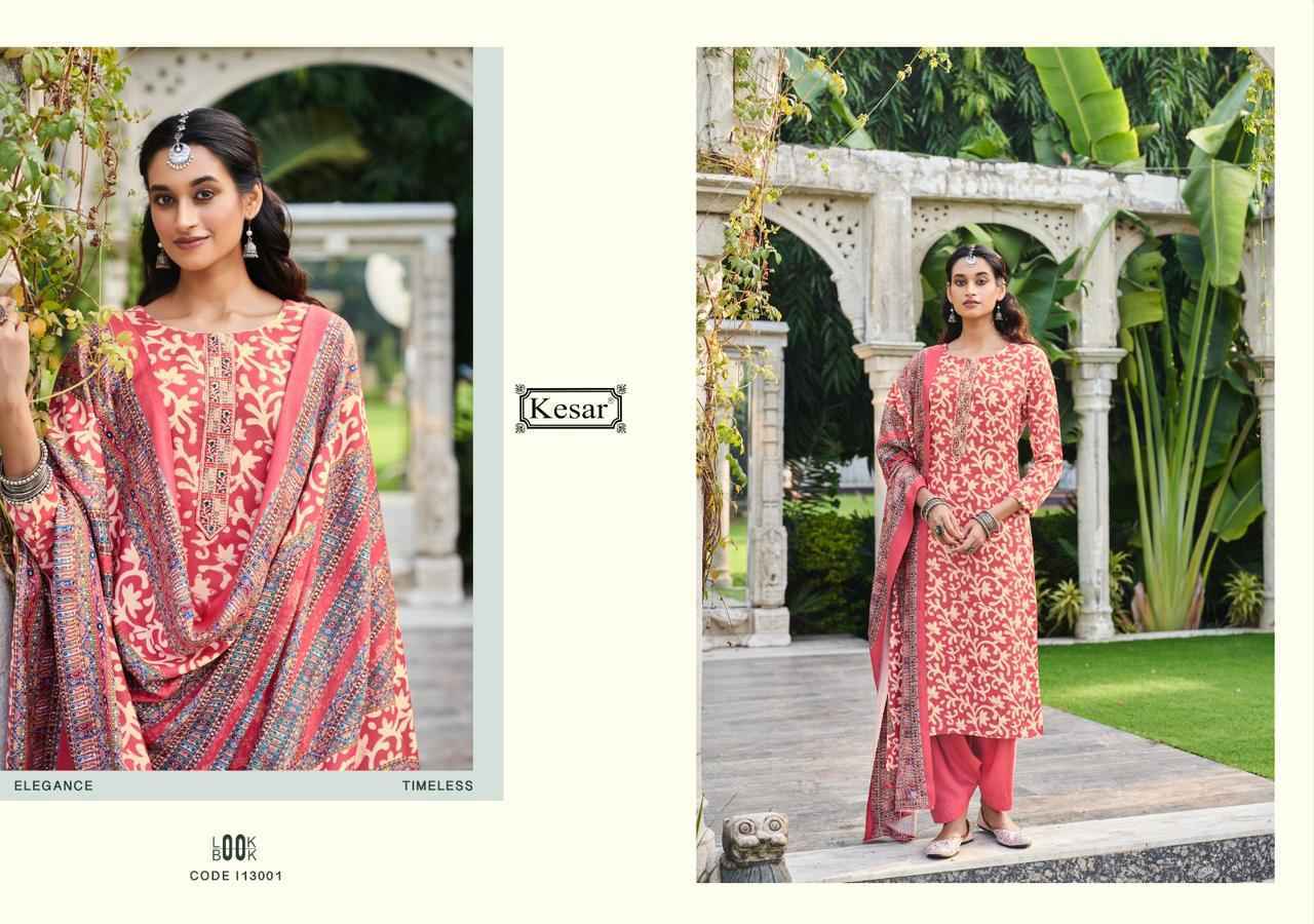 Kesar Shahin Pashmina Dress Material 6 pcs Catalogue - surat wholesale market