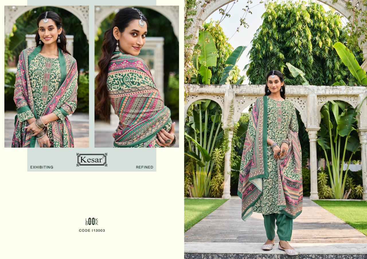 Kesar Shahin Pashmina Dress Material 6 pcs Catalogue - surat wholesale market