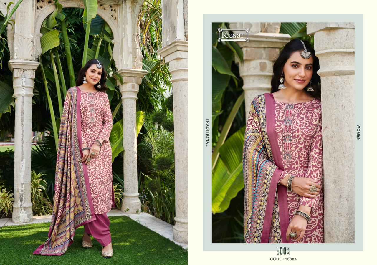 Kesar Shahin Pashmina Dress Material 6 pcs Catalogue - surat wholesale market