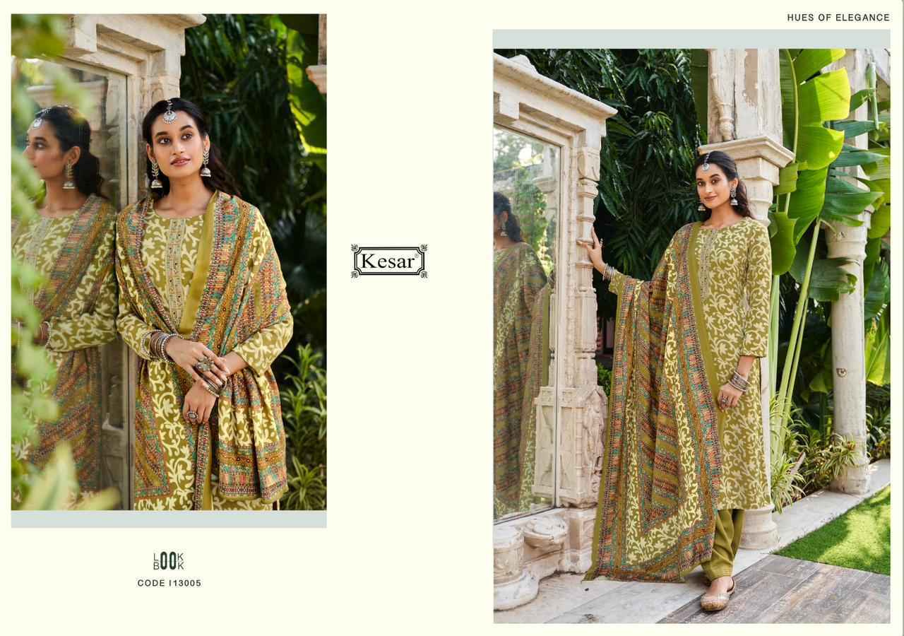 Kesar Shahin Pashmina Dress Material 6 pcs Catalogue - surat wholesale market