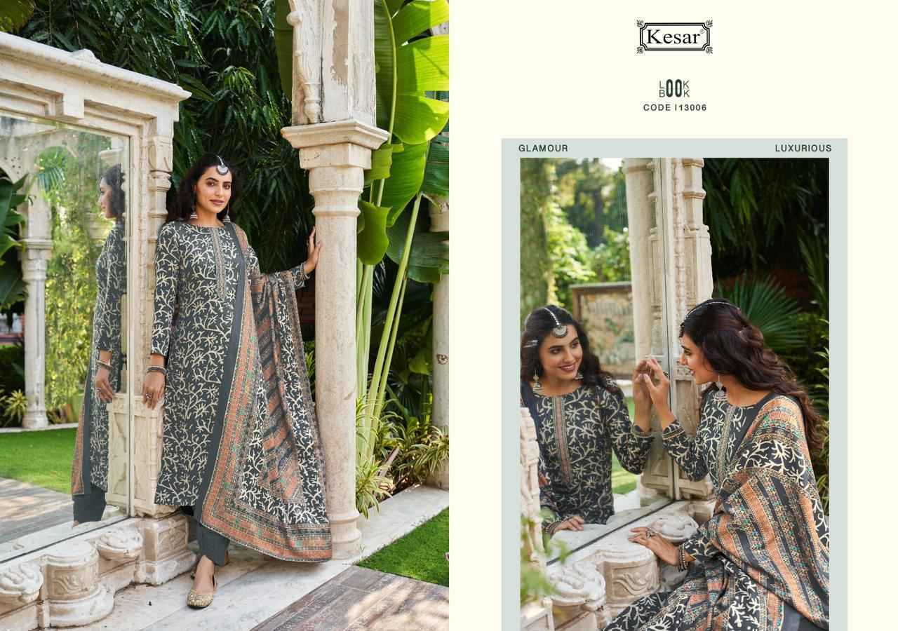 Kesar Shahin Pashmina Dress Material 6 pcs Catalogue - surat wholesale market