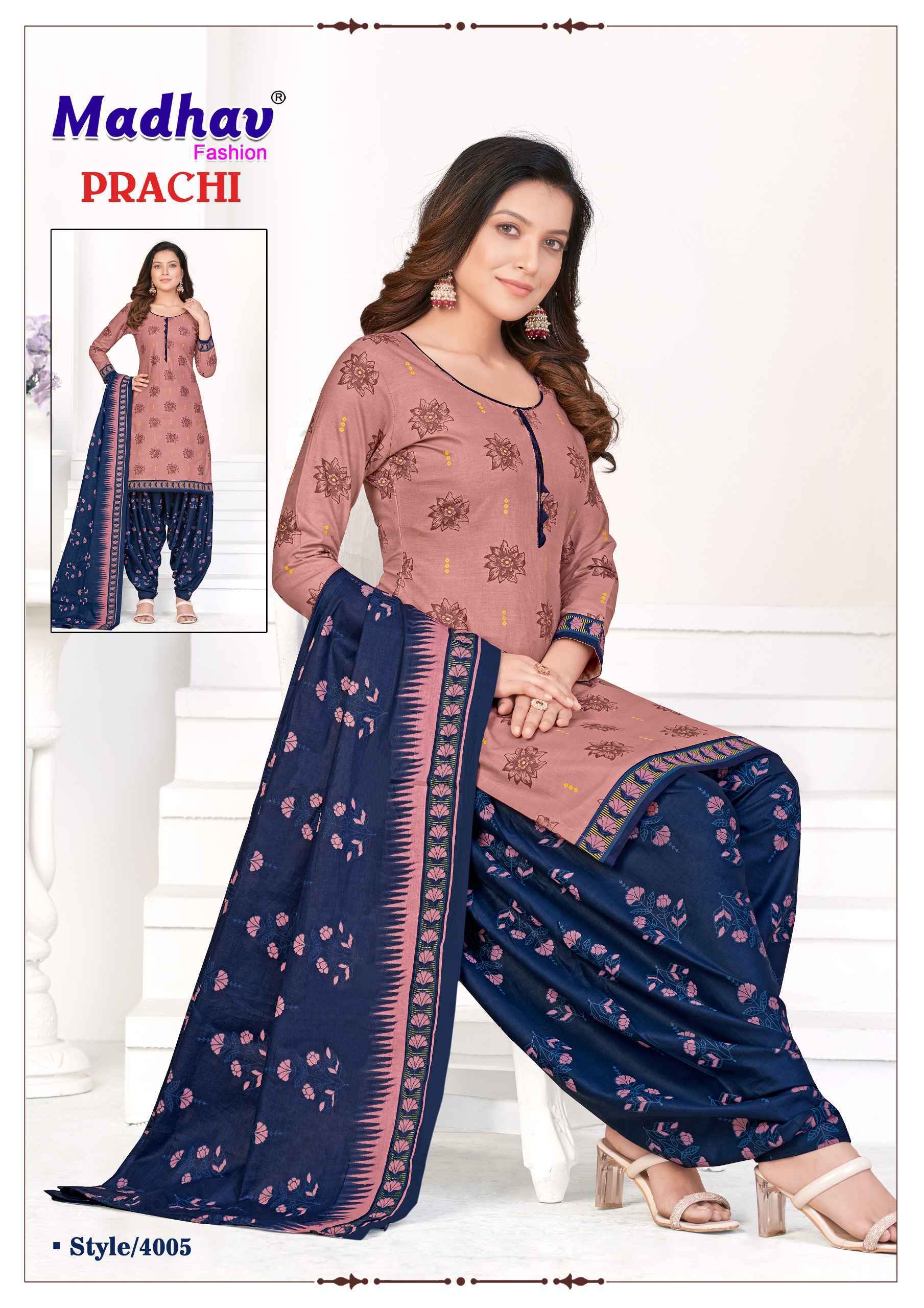 Madhav Fashion Prachi Vol 4 Cotton Dress Material 10 pcs Set