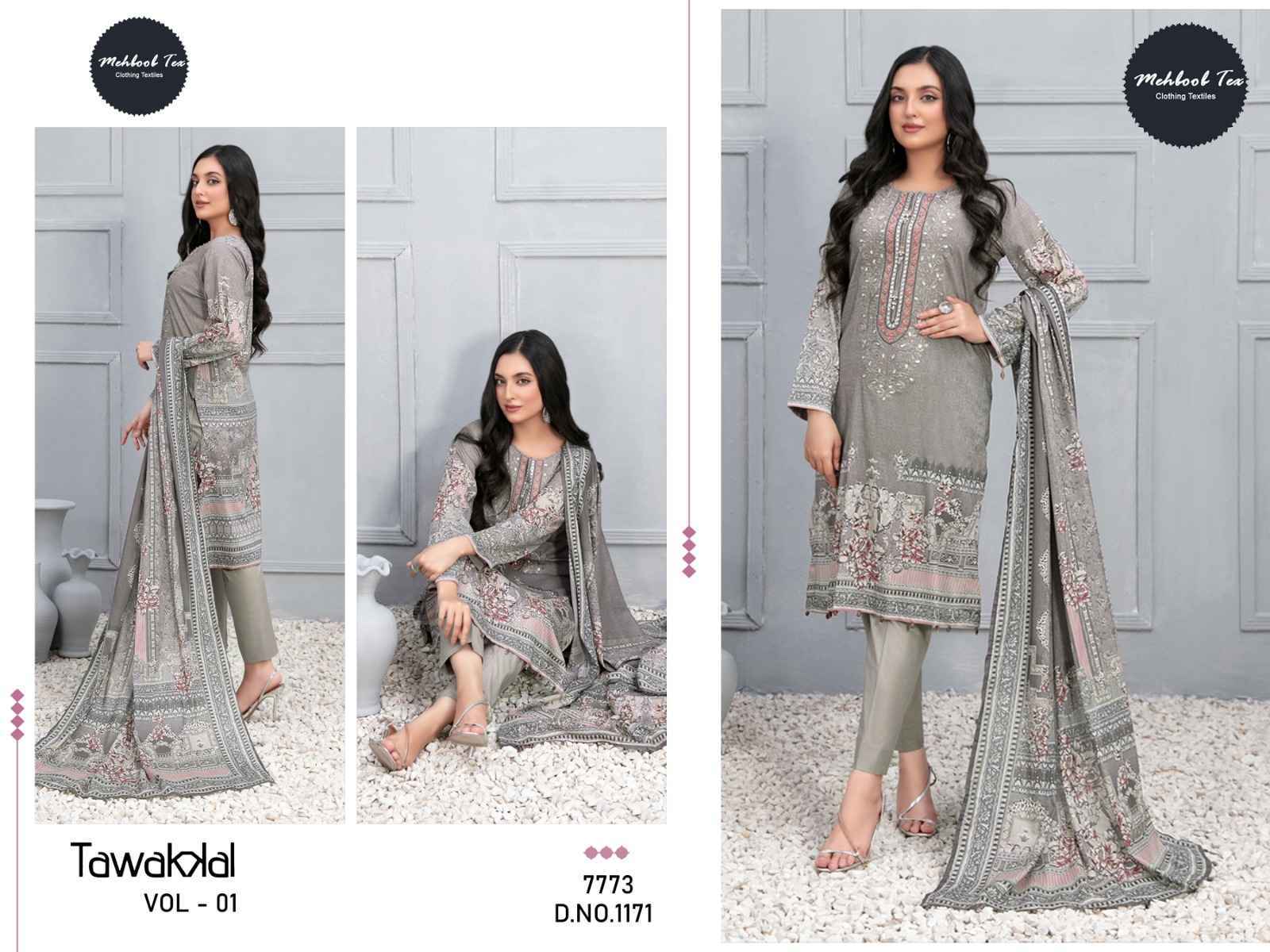 Mehboob Tex Tawakkal Vol 1 Cotton Dress Material 4 pcs Catalogue - Cotton Dupatta