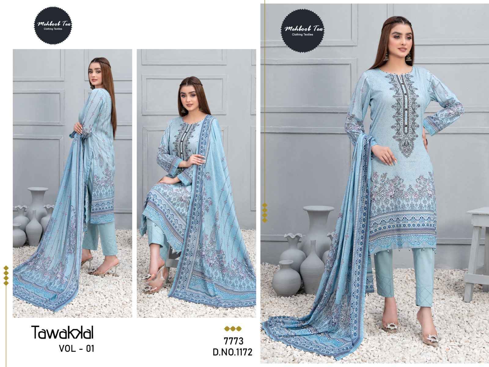 Mehboob Tex Tawakkal Vol 1 Cotton Dress Material 4 pcs Catalogue - Cotton Dupatta