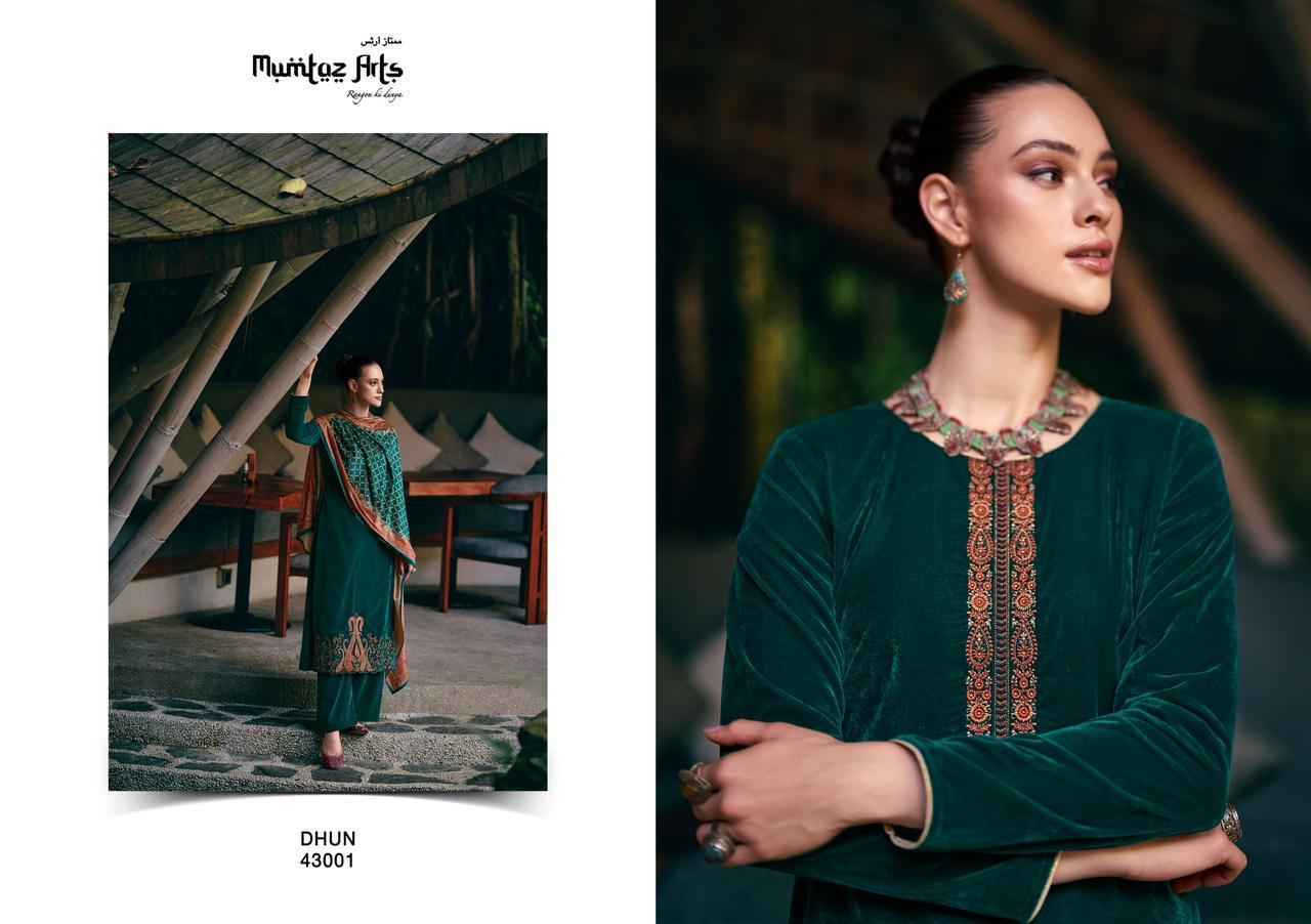 Mumtaz Arts Dhun Velvet Dress Material 5 pcs Catalogue - Surat Wholesale Market