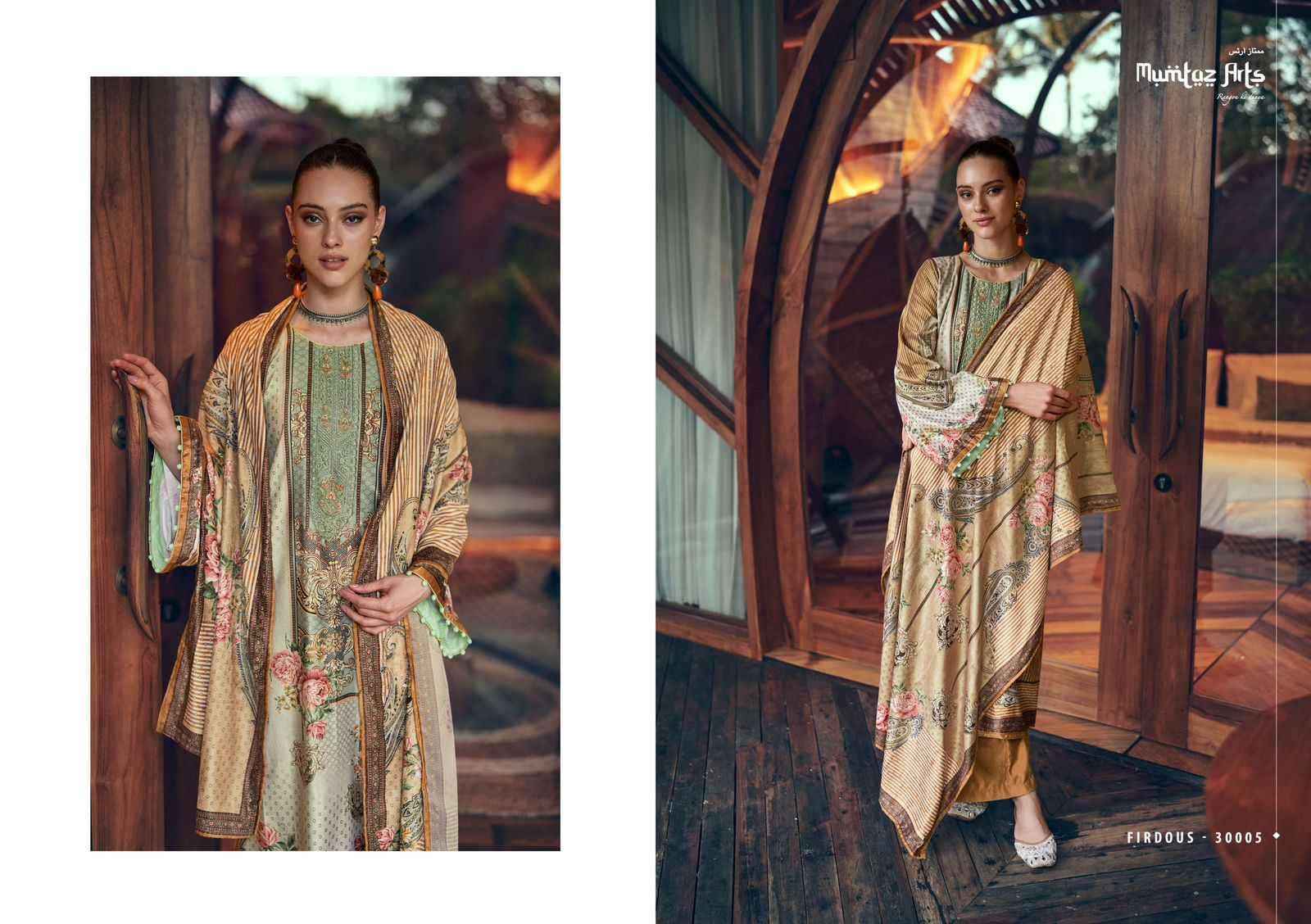Mumtaz Arts Firdous Velvet Dress Material 6 pcs Catalogue - surat wholesale market