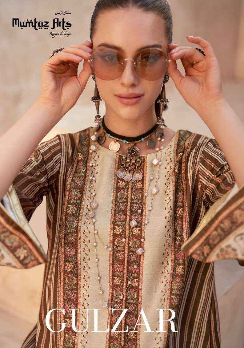 Mumtaz Arts Gulzar Pashmina Dress Material 6 pcs Catalogue - surat wholesale market