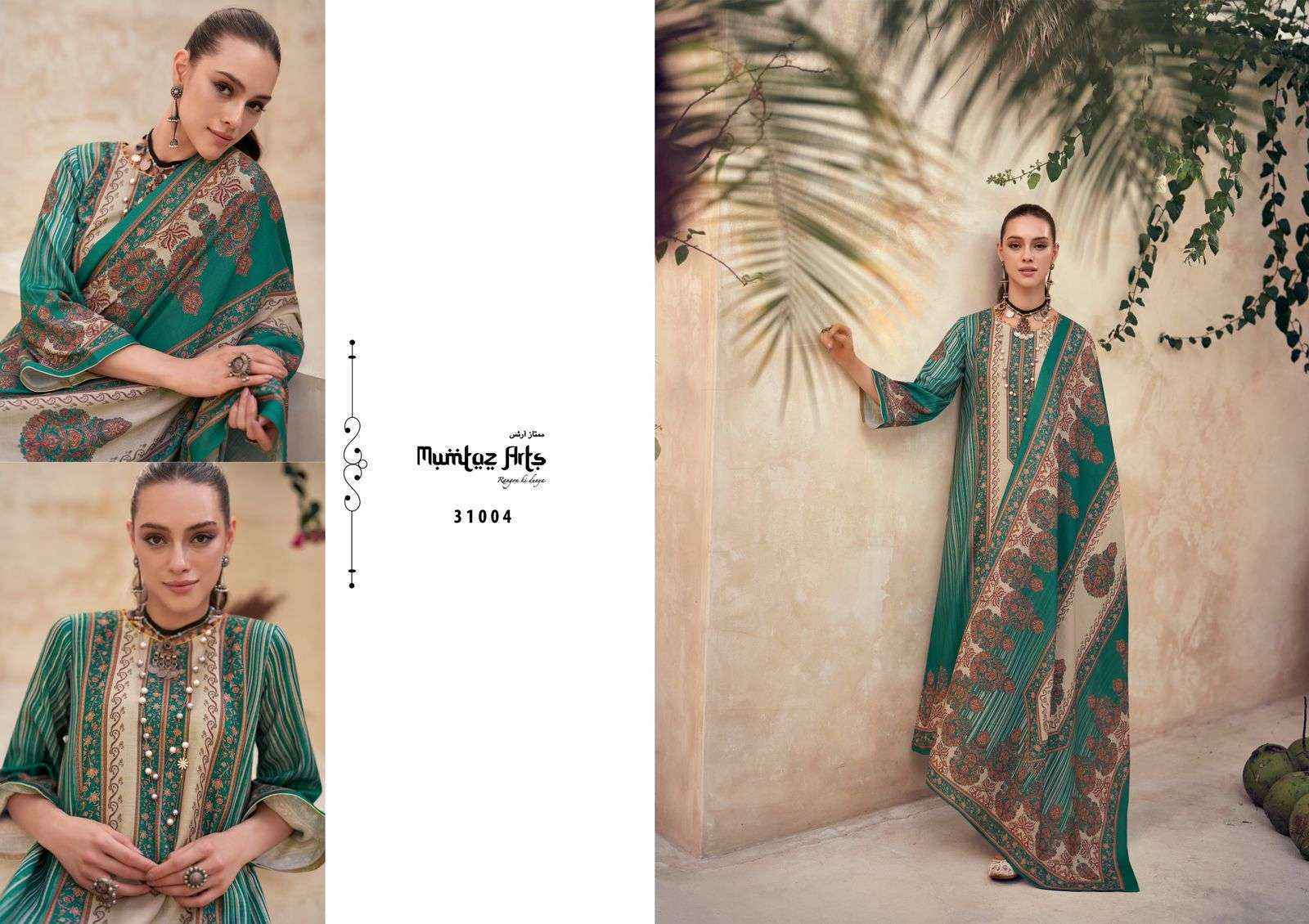 Mumtaz Arts Gulzar Pashmina Dress Material 6 pcs Catalogue - surat wholesale market