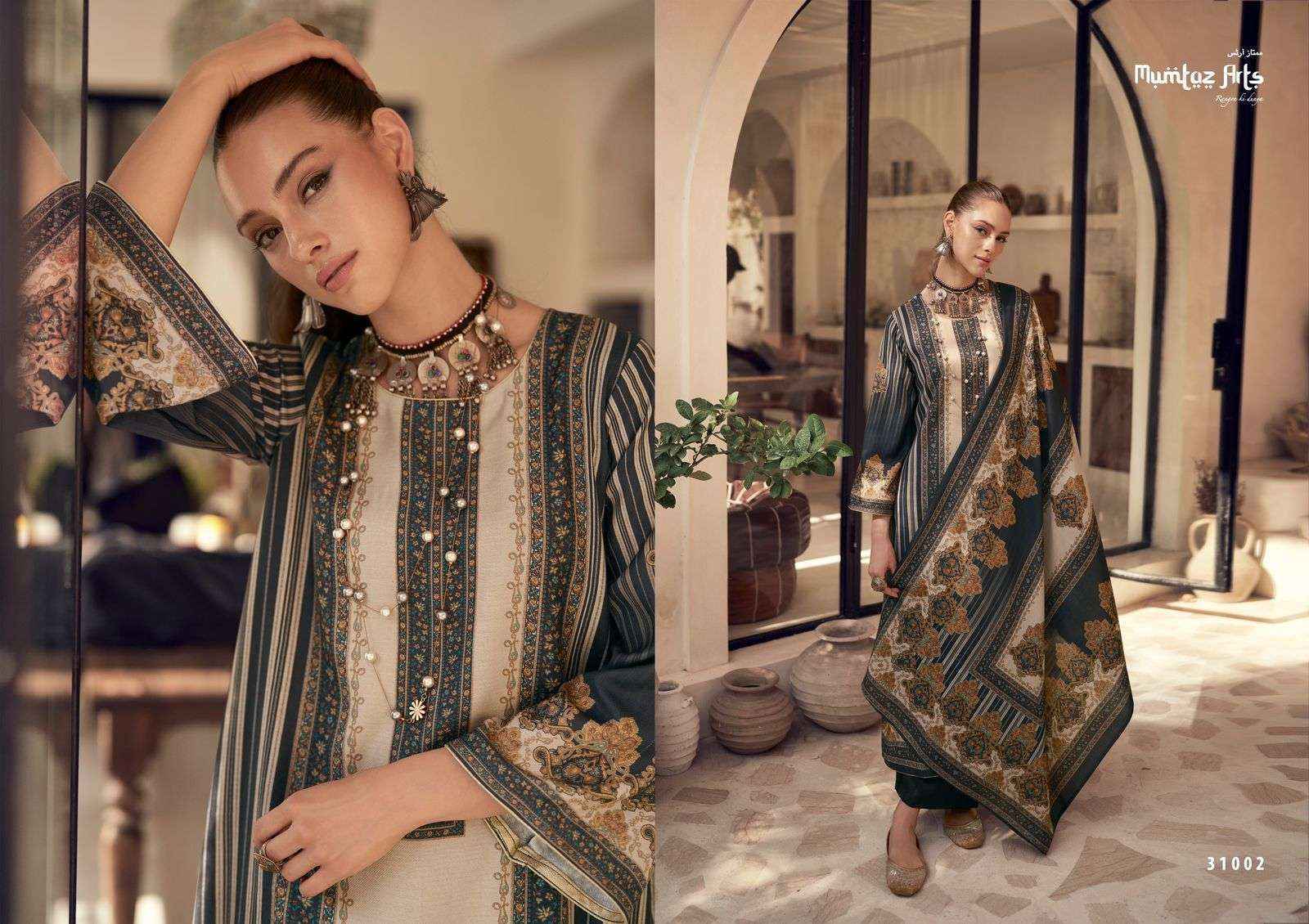 Mumtaz Arts Gulzar Pashmina Dress Material 6 pcs Catalogue - surat wholesale market