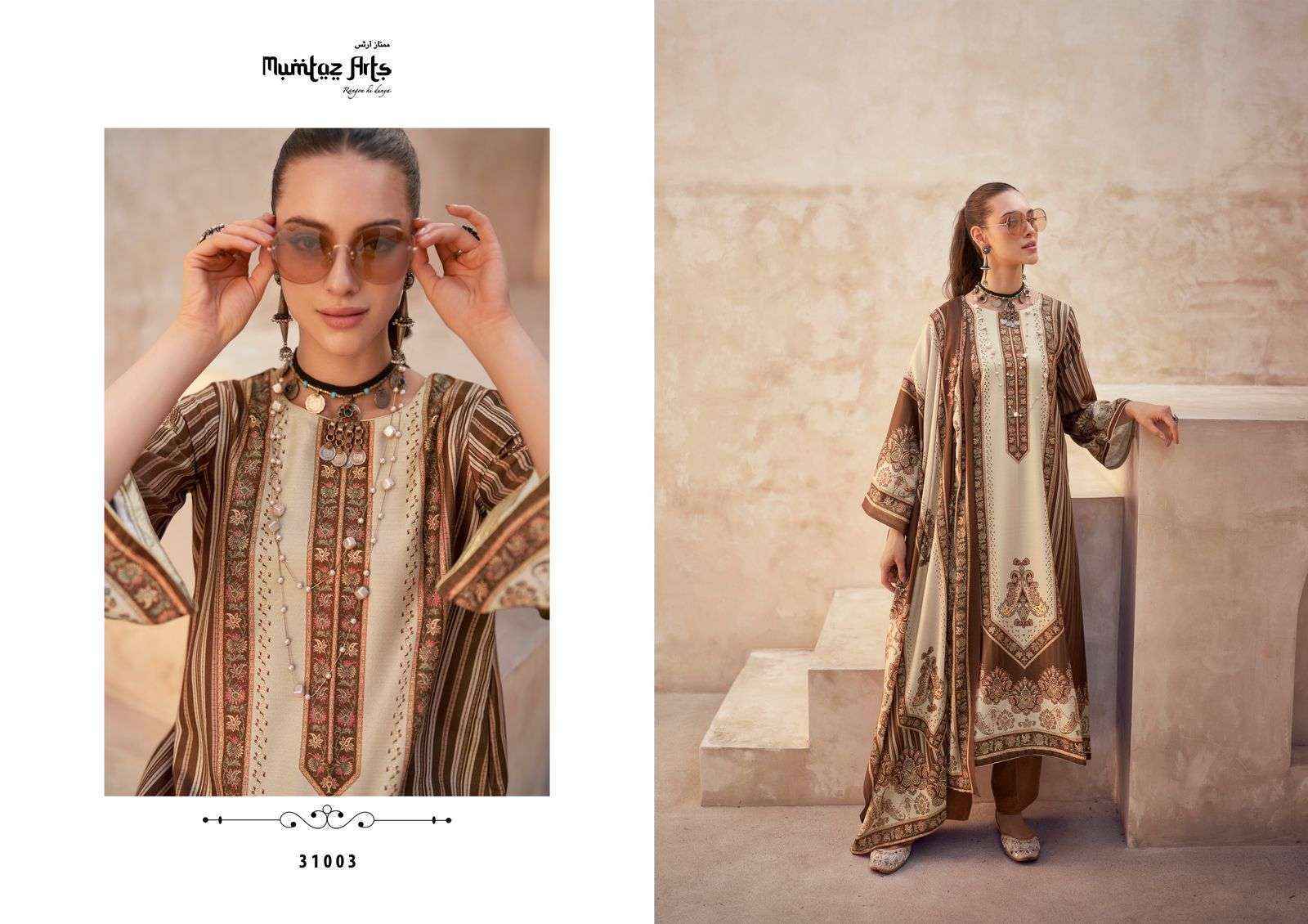 Mumtaz Arts Gulzar Pashmina Dress Material 6 pcs Catalogue - surat wholesale market