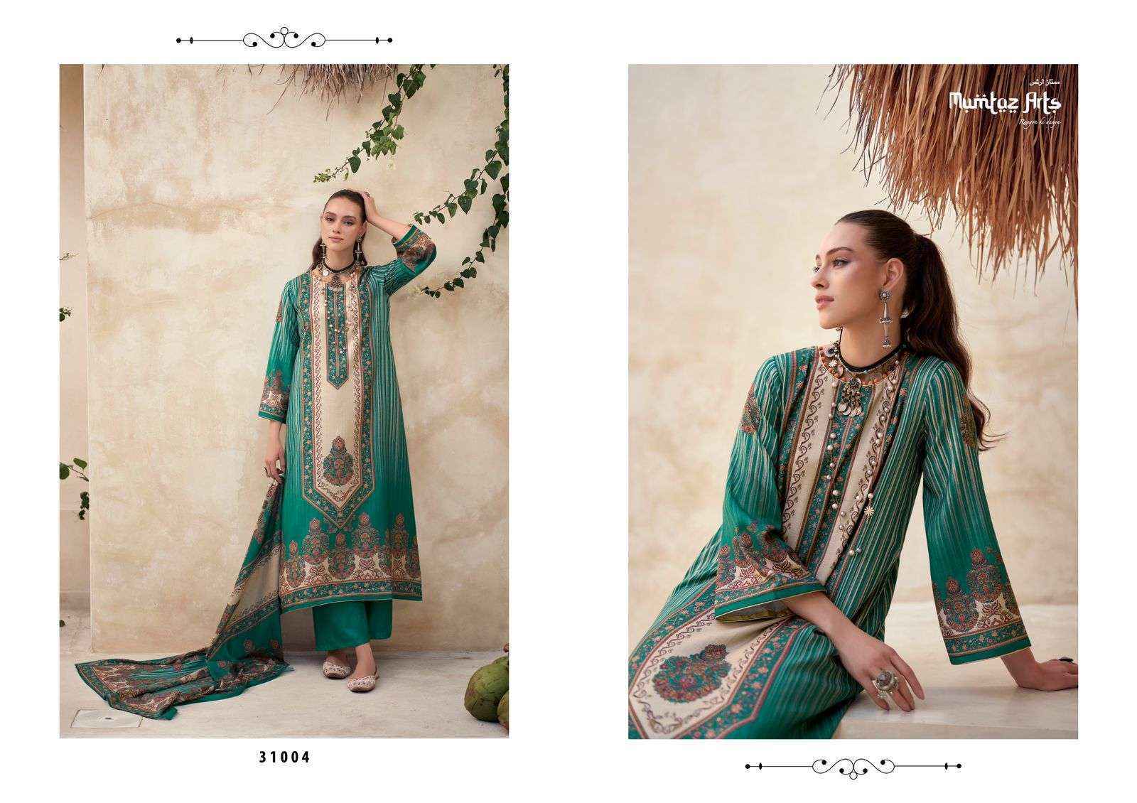 Mumtaz Arts Gulzar Pashmina Dress Material 6 pcs Catalogue - surat wholesale market