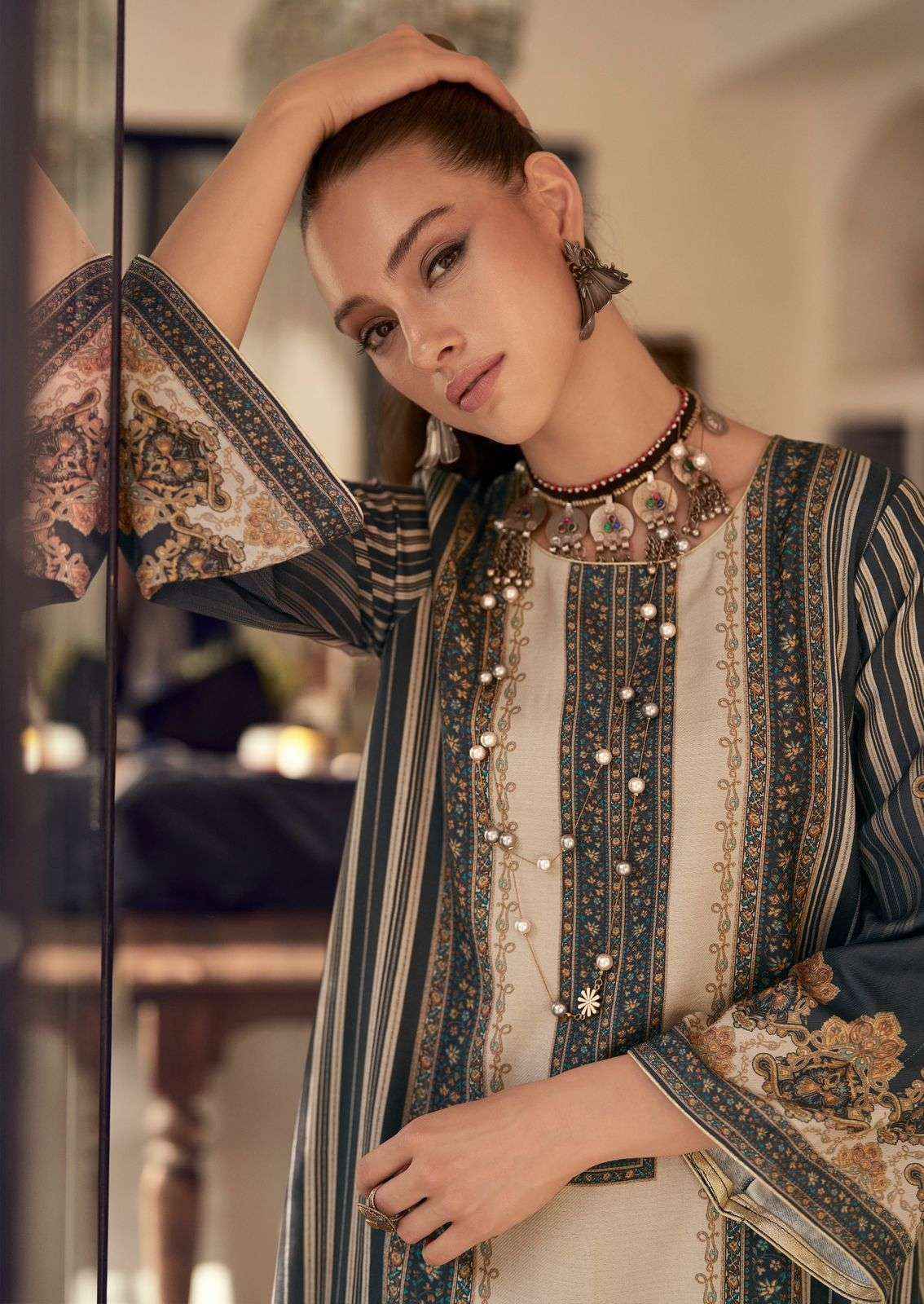 Mumtaz Arts Gulzar Pashmina Dress Material 6 pcs Catalogue - surat wholesale market