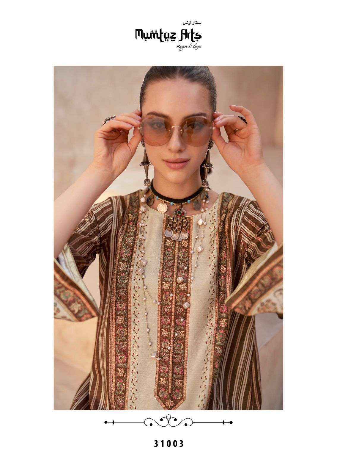Mumtaz Arts Gulzar Pashmina Dress Material 6 pcs Catalogue - surat wholesale market