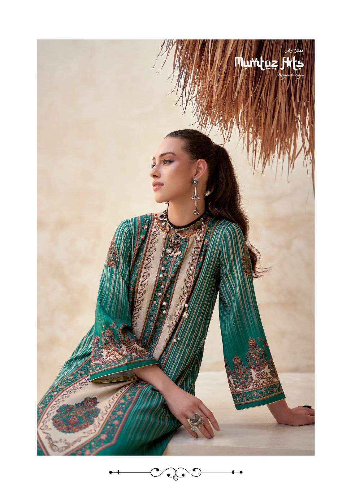 Mumtaz Arts Gulzar Pashmina Dress Material 6 pcs Catalogue - surat wholesale market