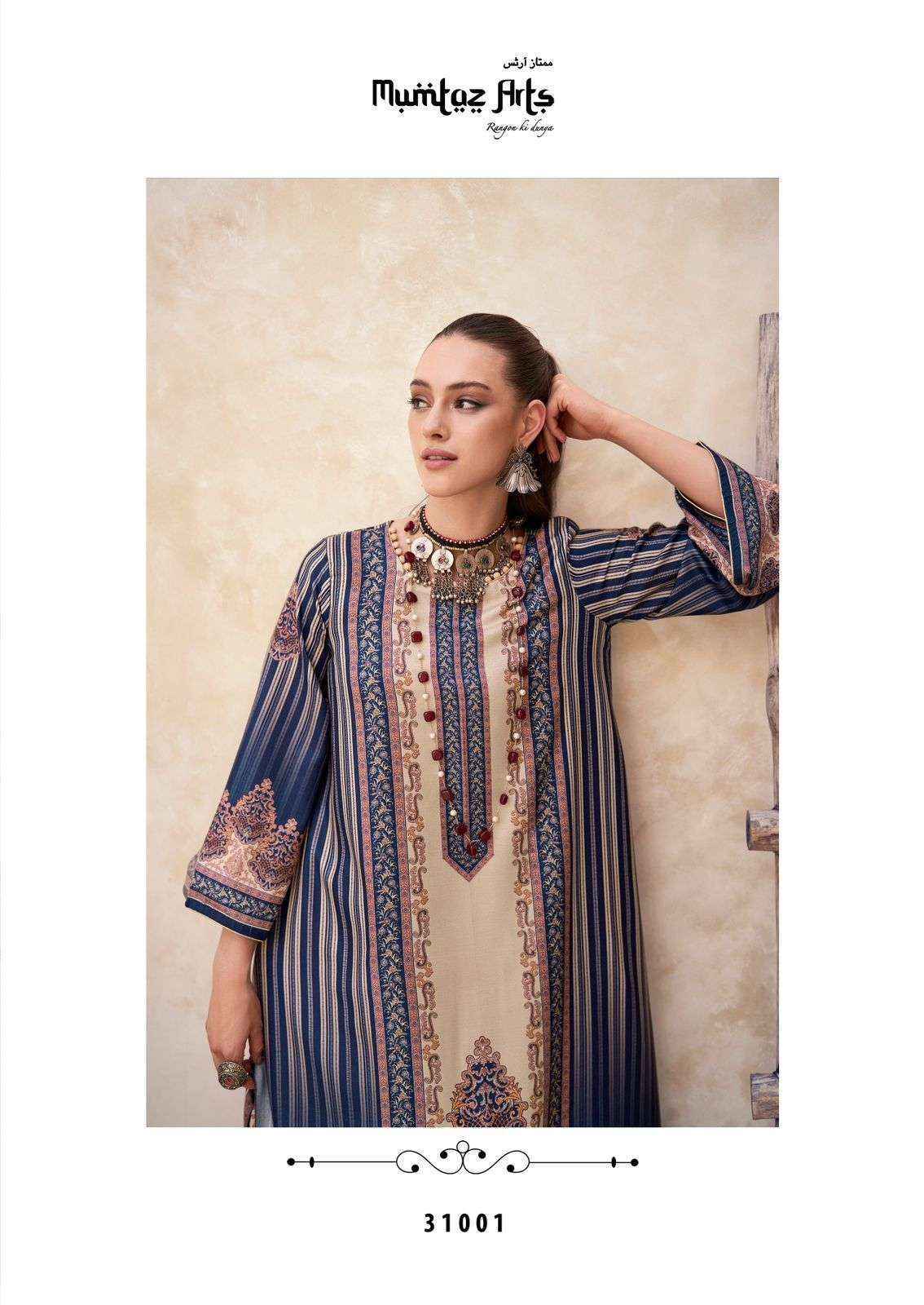 Mumtaz Arts Gulzar Pashmina Dress Material 6 pcs Catalogue - surat wholesale market