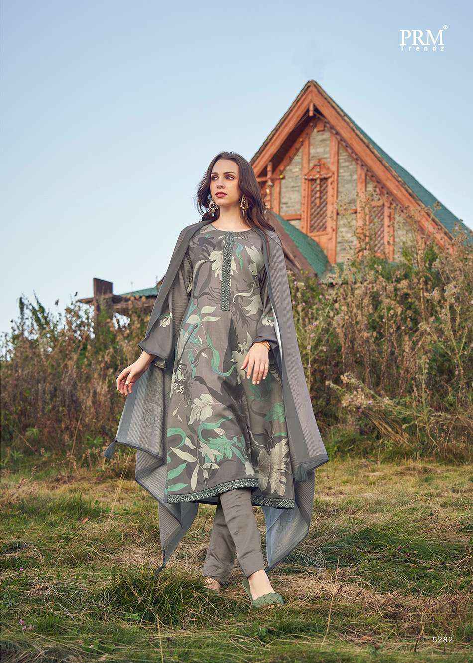 PRM Trendz Vaari Pashmina Dress Material 8 pcs Catalogue - Surat Wholesale Market