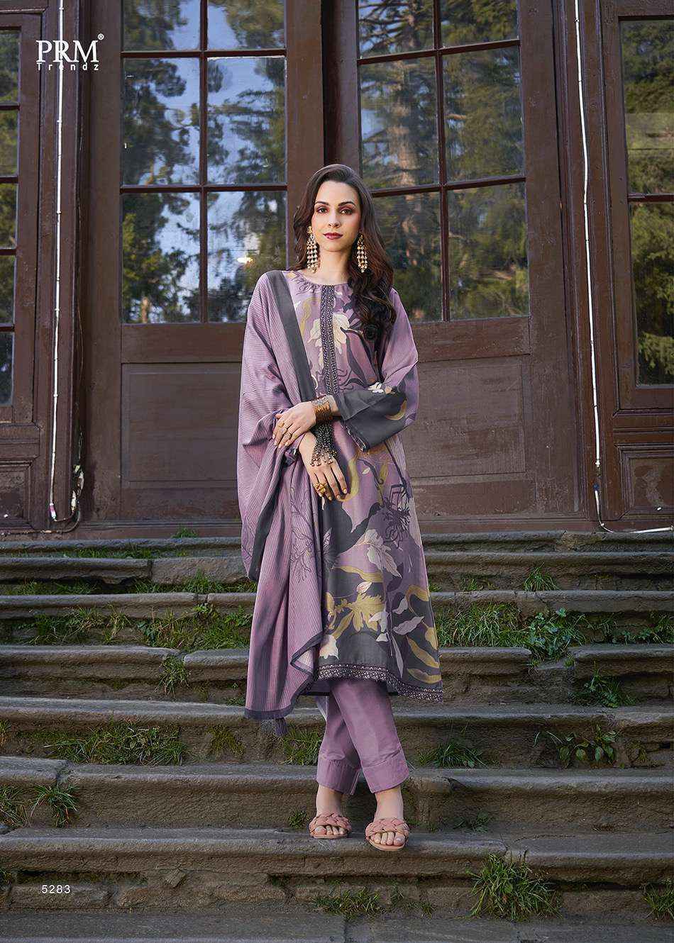PRM Trendz Vaari Pashmina Dress Material 8 pcs Catalogue - Surat Wholesale Market