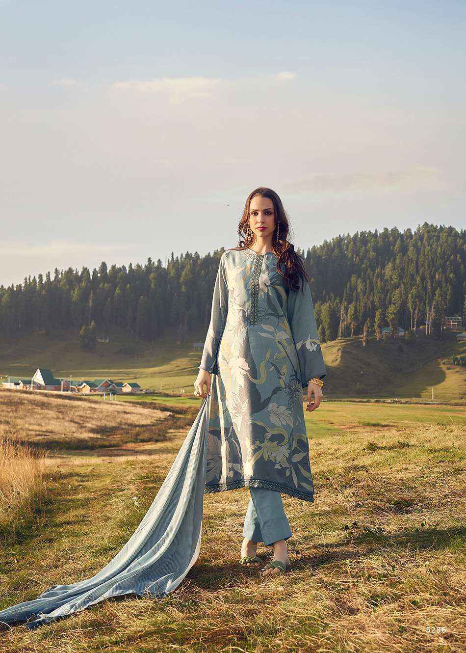 PRM Trendz Vaari Pashmina Dress Material 8 pcs Catalogue - Surat Wholesale Market