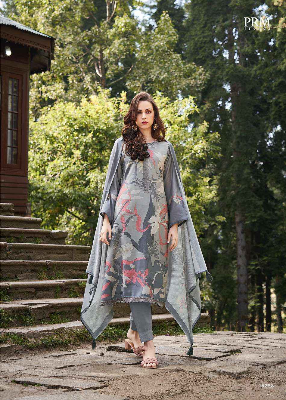 PRM Trendz Vaari Pashmina Dress Material 8 pcs Catalogue - Surat Wholesale Market