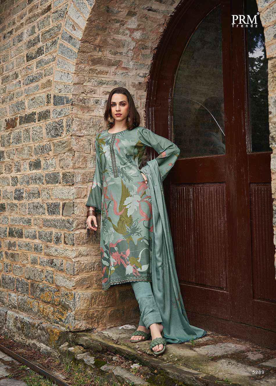 PRM Trendz Vaari Pashmina Dress Material 8 pcs Catalogue - Surat Wholesale Market