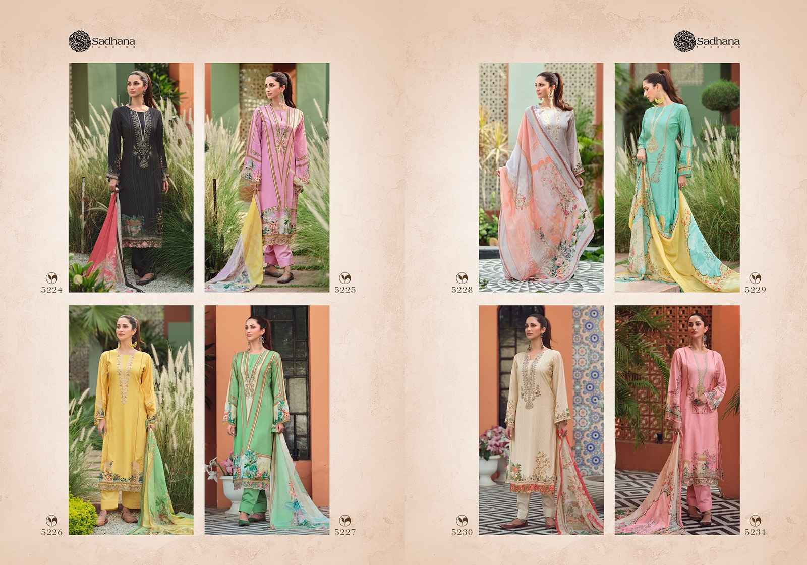 Sadhana Fashion Mehatab Vol 6 Pashmina Dress Material 8 pcs Catalogue