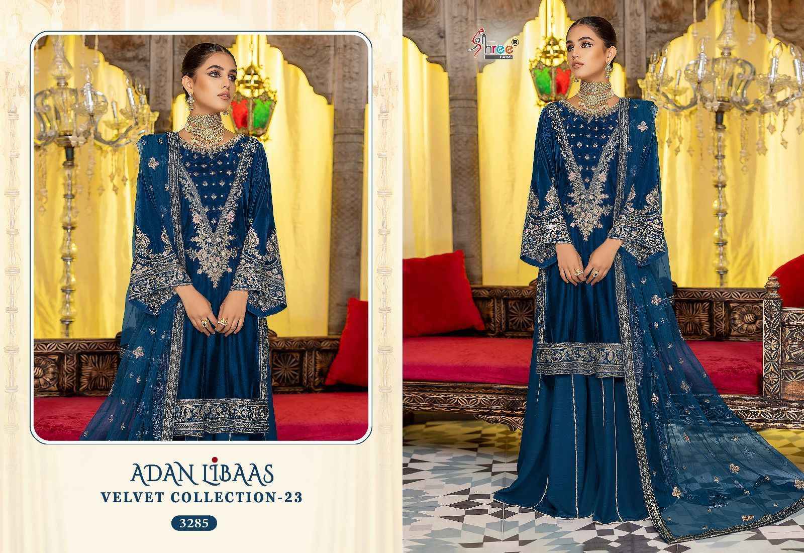 Shree Fabs Adan Libaas Velvet Collection 2023 Velvet Dress Material 6 pcs Catalogue - Surat Wholesale Market