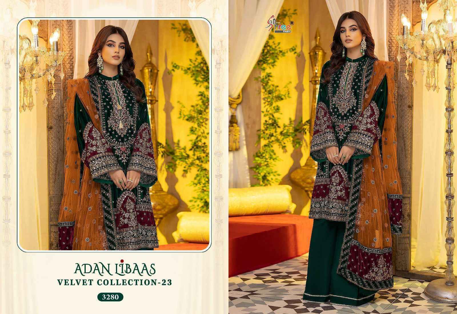Shree Fabs Adan Libaas Velvet Collection 2023 Velvet Dress Material 6 pcs Catalogue - Surat Wholesale Market