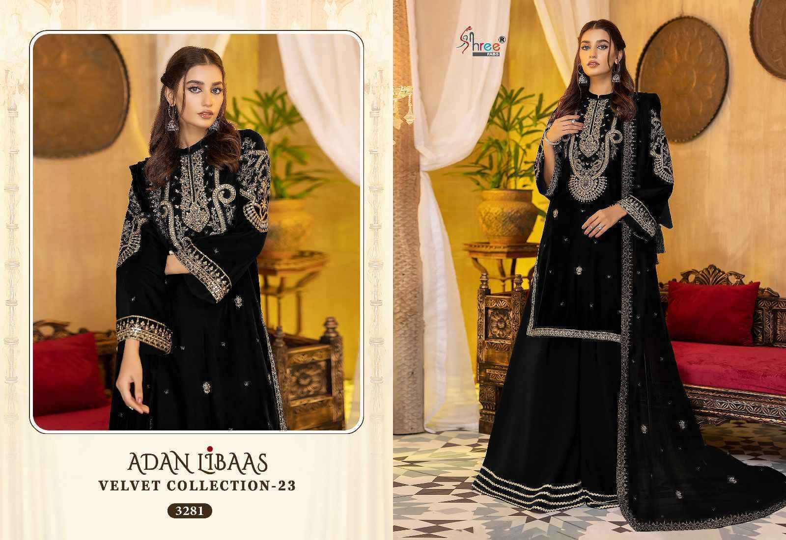 Shree Fabs Adan Libaas Velvet Collection 2023 Velvet Dress Material 6 pcs Catalogue - Surat Wholesale Market