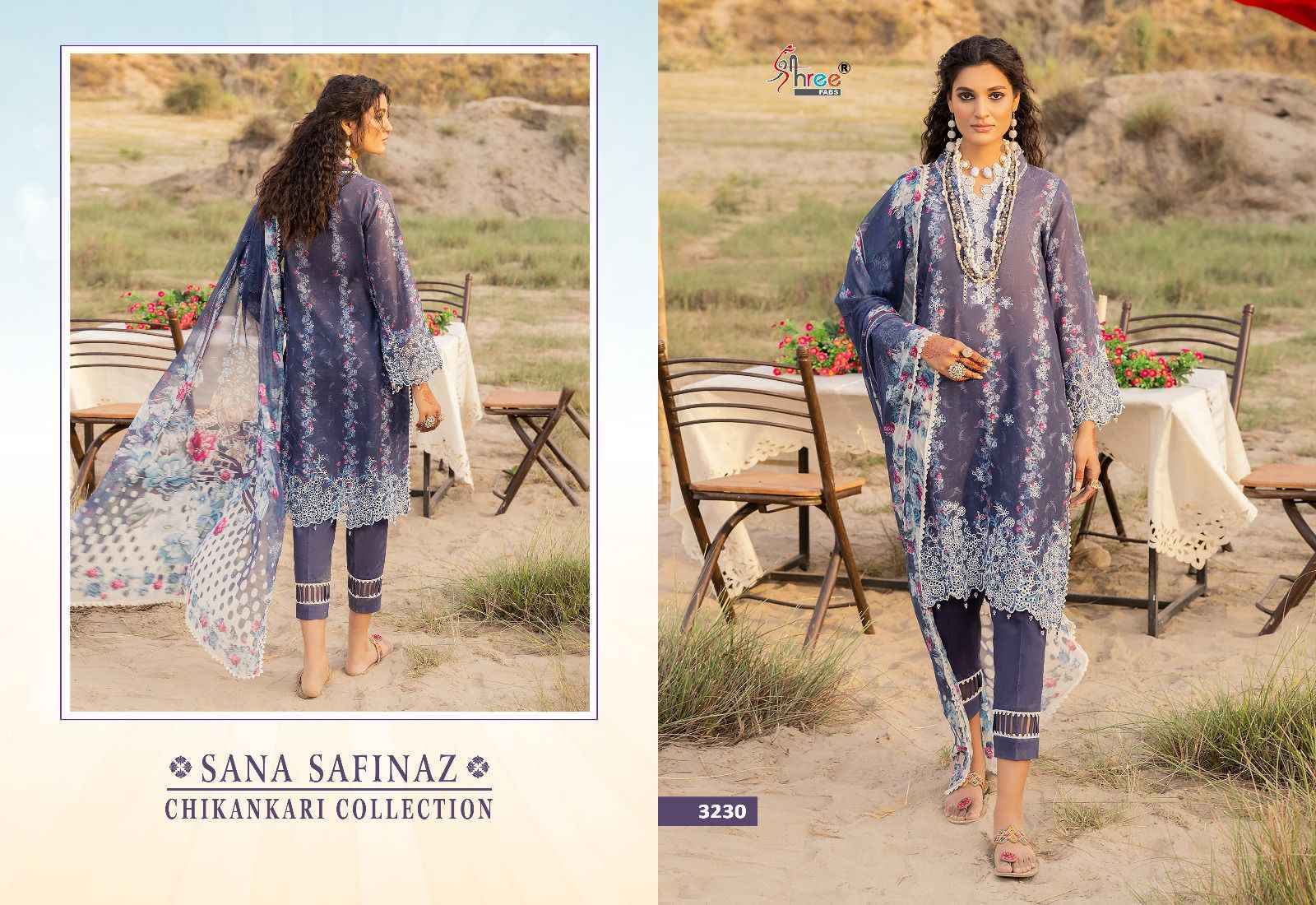 Shree Fabs Sana Safinaz Chikankari Collection Cotton Dress Material 6 pcs Catalogue - Surat Wholesale Market