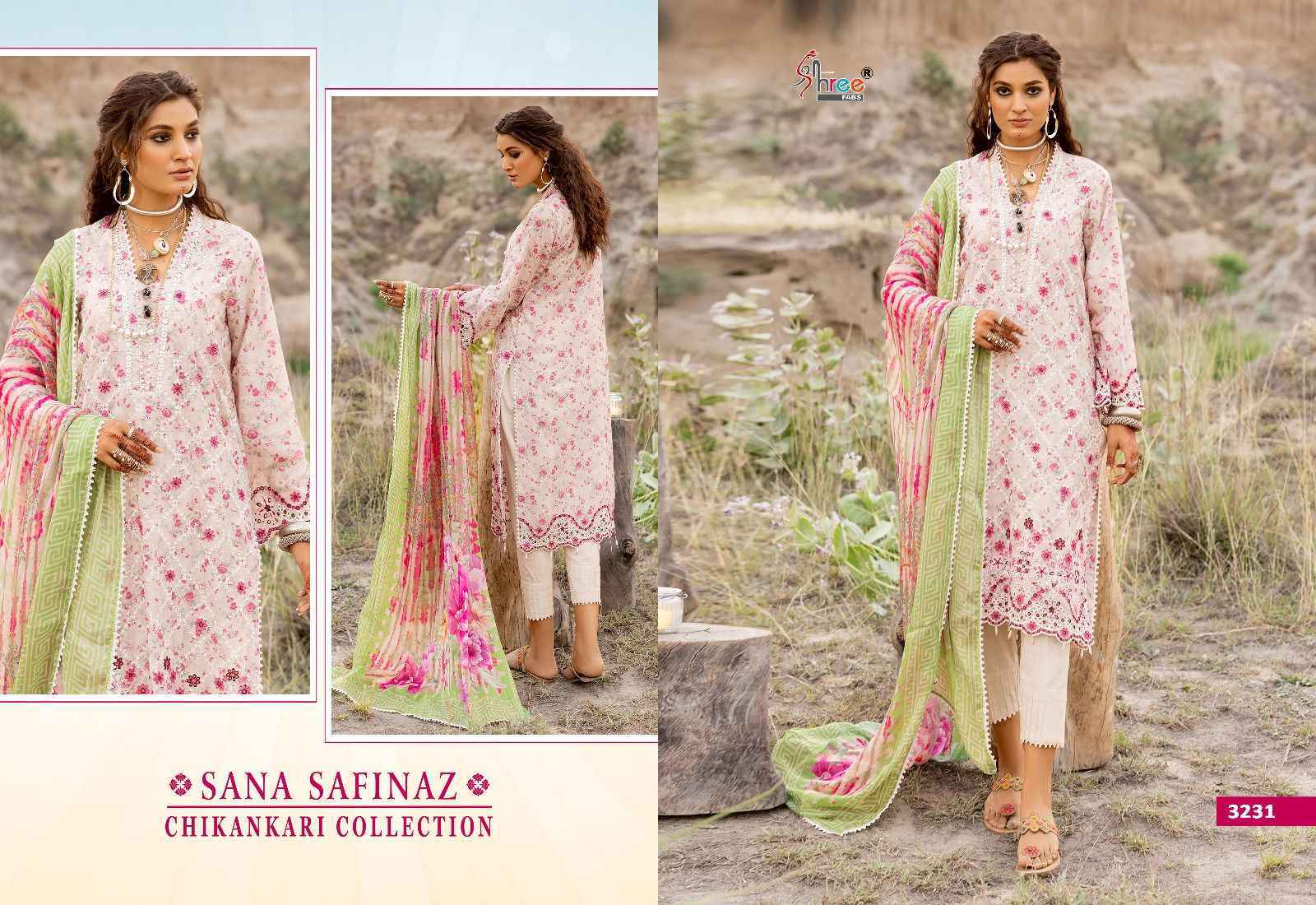 Shree Fabs Sana Safinaz Chikankari Collection Cotton Dress Material 6 pcs Catalogue - Surat Wholesale Market