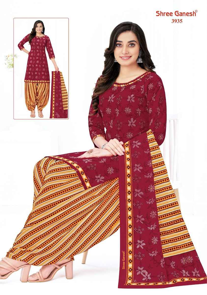 SHREE GANESH HANSHIKA VOL-19 PURE COTTON SUITS = 10 pcs catalog