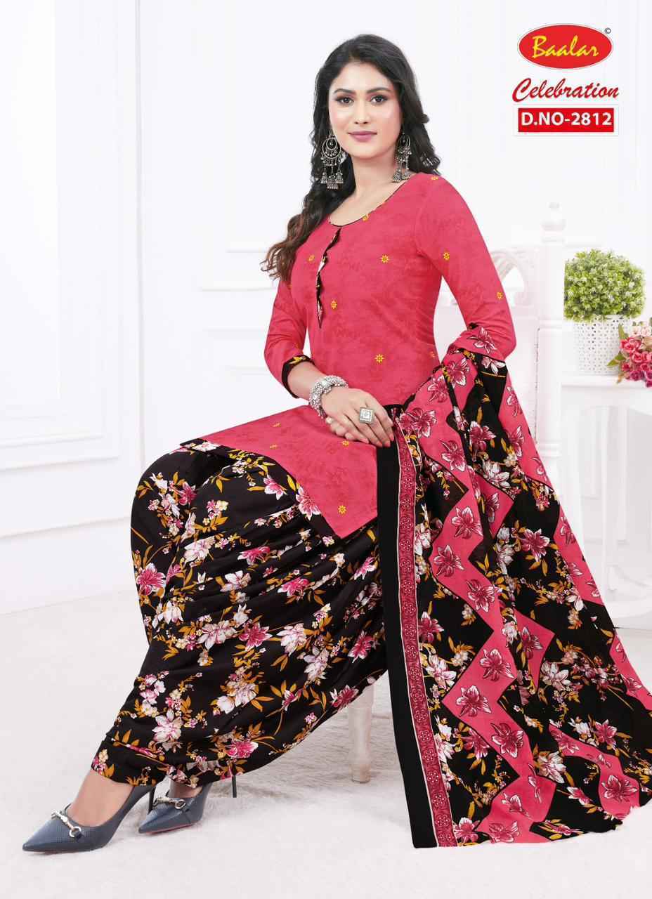 Baalar Celebration Patiyala vol-18 Cotton Dress Material ( 15 pcs Set )