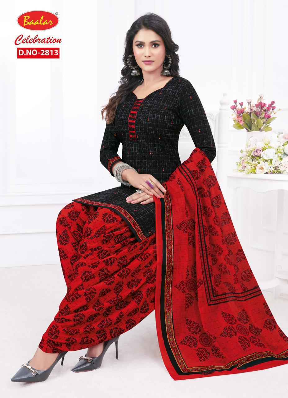 Baalar Celebration Patiyala vol-18 Cotton Dress Material ( 15 pcs Set )