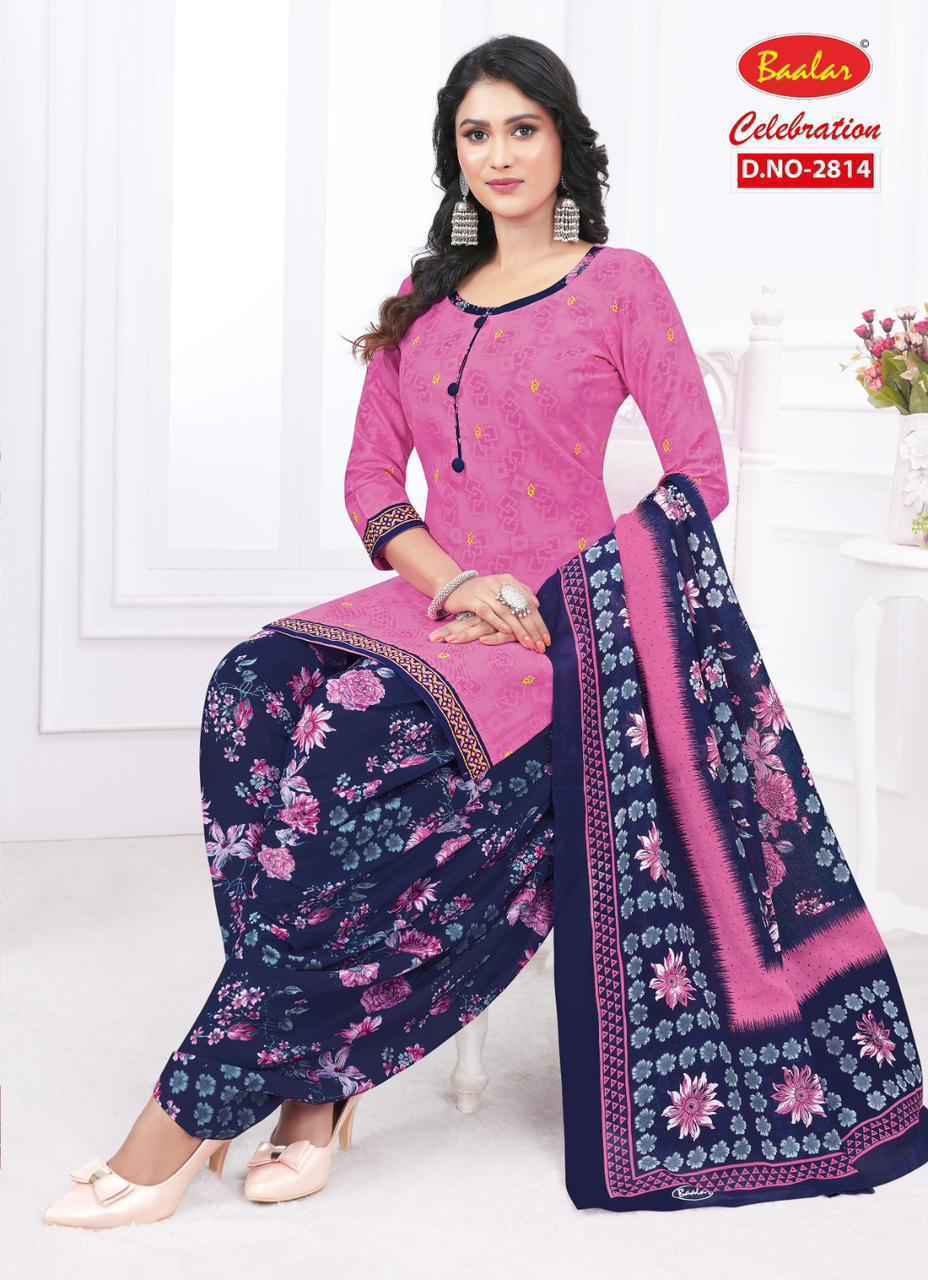 Baalar Celebration Patiyala vol-18 Cotton Dress Material ( 15 pcs Set )