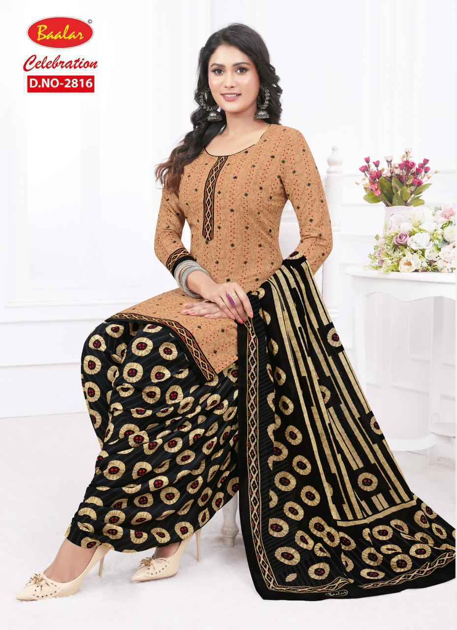 Baalar Celebration Patiyala vol-18 Cotton Dress Material ( 15 pcs Set )