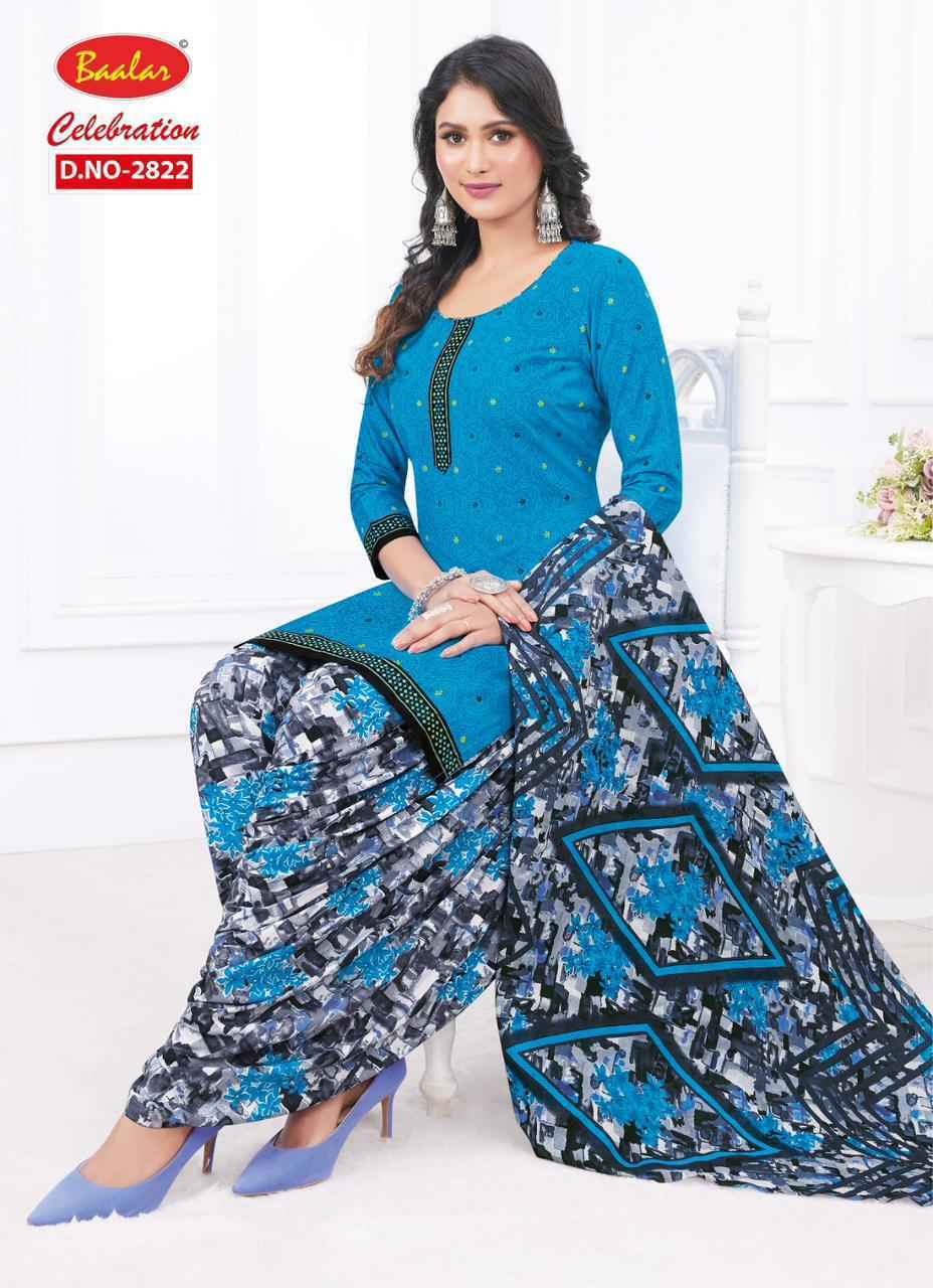 Baalar Celebration Patiyala vol-18 Cotton Dress Material ( 15 pcs Set )