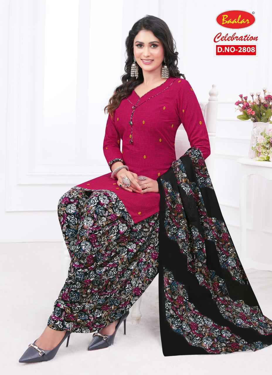 Baalar Celebration Patiyala vol-18 Cotton Dress Material ( 15 pcs Set )