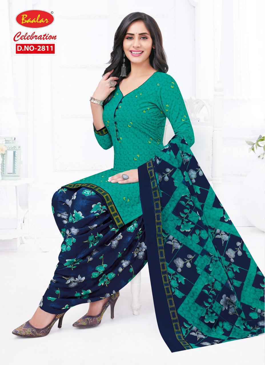 Baalar Celebration Patiyala vol-18 Cotton Dress Material ( 15 pcs Set )