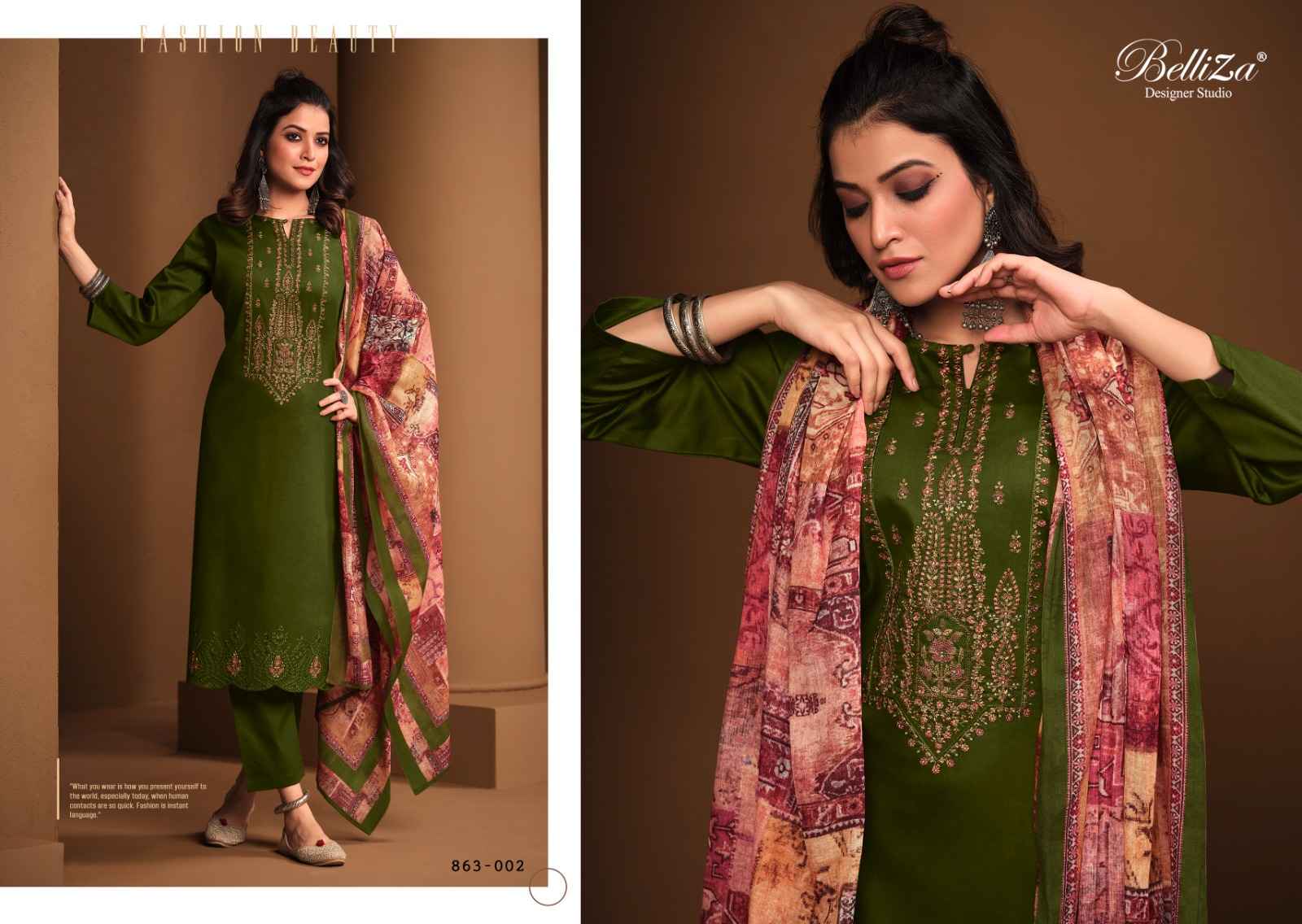 BELLIZA MUGHAL GARDEN VOL 2 DRESS MATERIAL ONLINE SHOPPING