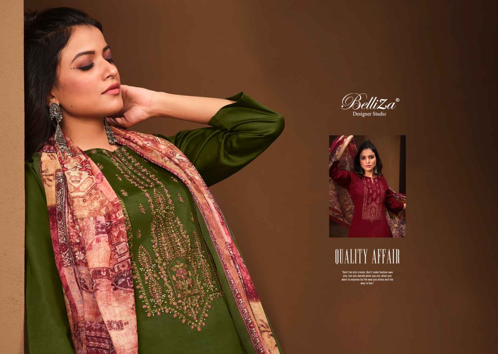 BELLIZA MUGHAL GARDEN VOL 2 - DRESS MATERIAL ONLINE SHOPPING