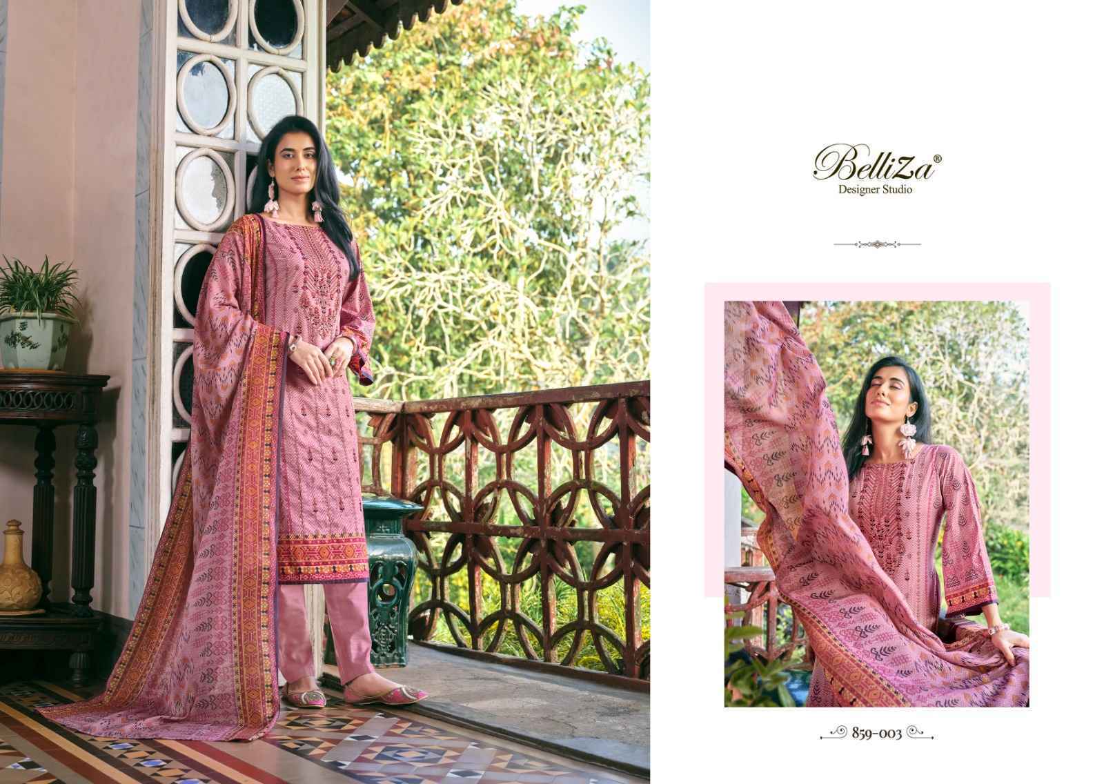 Binsaeed by Belliza Designer Cotton Dress Material ( 8 pcs Set )