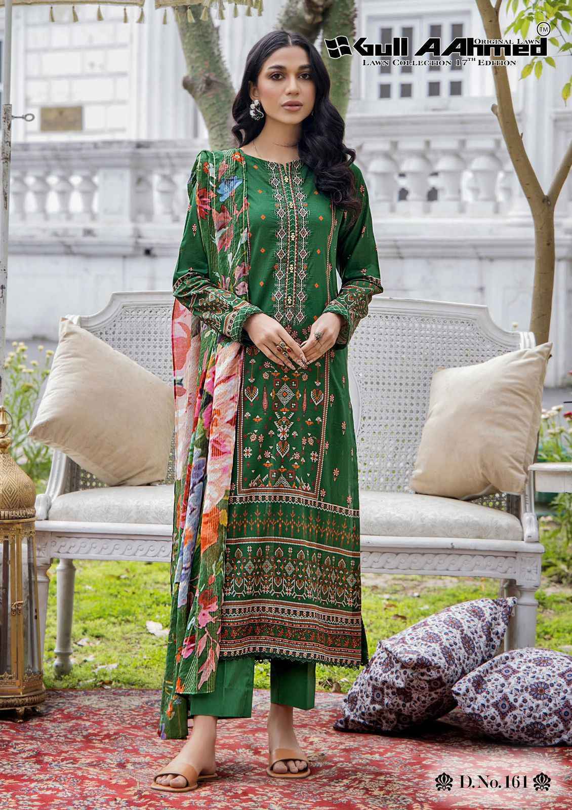 Gull Aahmed Lawn Collection Vol 17 Lawn Cotton Dress Material ( 6 pcs Set )