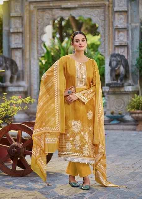 Hermitage Aza Vol-3 Cotton Dress Material ( 8 pcs Set )