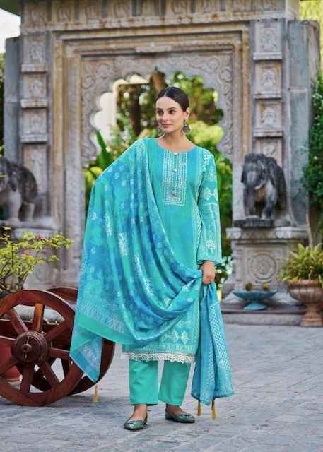 Hermitage Aza Vol-3 Cotton Dress Material ( 8 pcs Set )