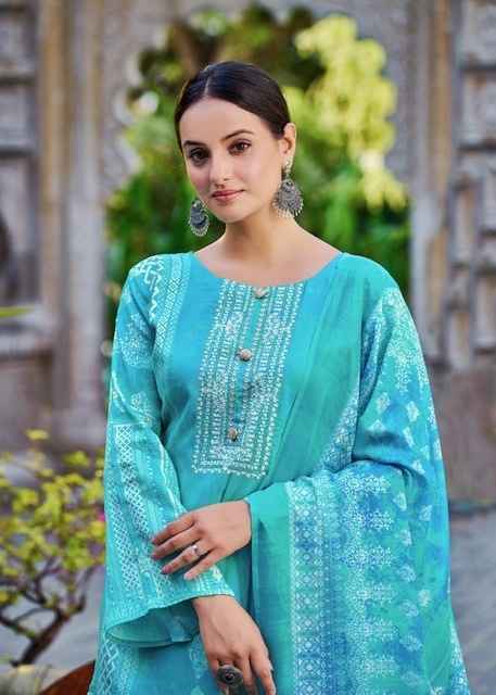 Hermitage Aza Vol-3 Cotton Dress Material ( 8 pcs Set )