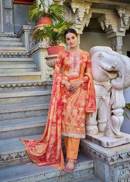Hermitage Aza Vol-3 Cotton Dress Material ( 8 pcs Set )