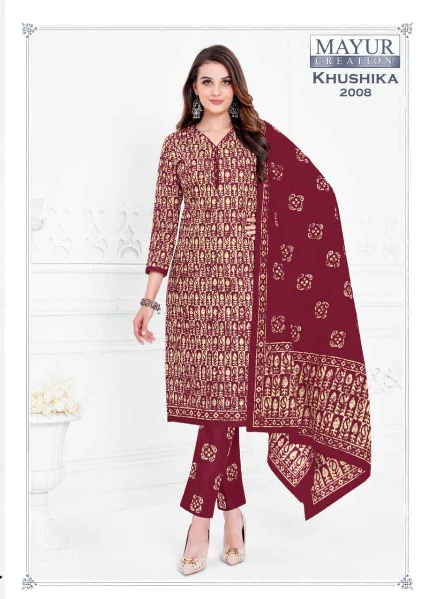 mayur khushi vol 66 series 6601-6635 cotton suit