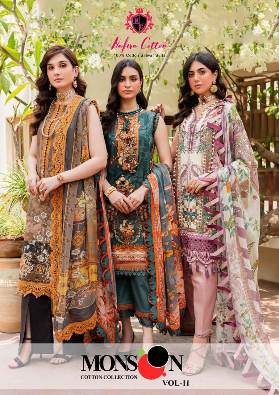 Monsoon Vol 11 Manufacturer by Nafisa Cotton Suits New Catalog Online Shopping
