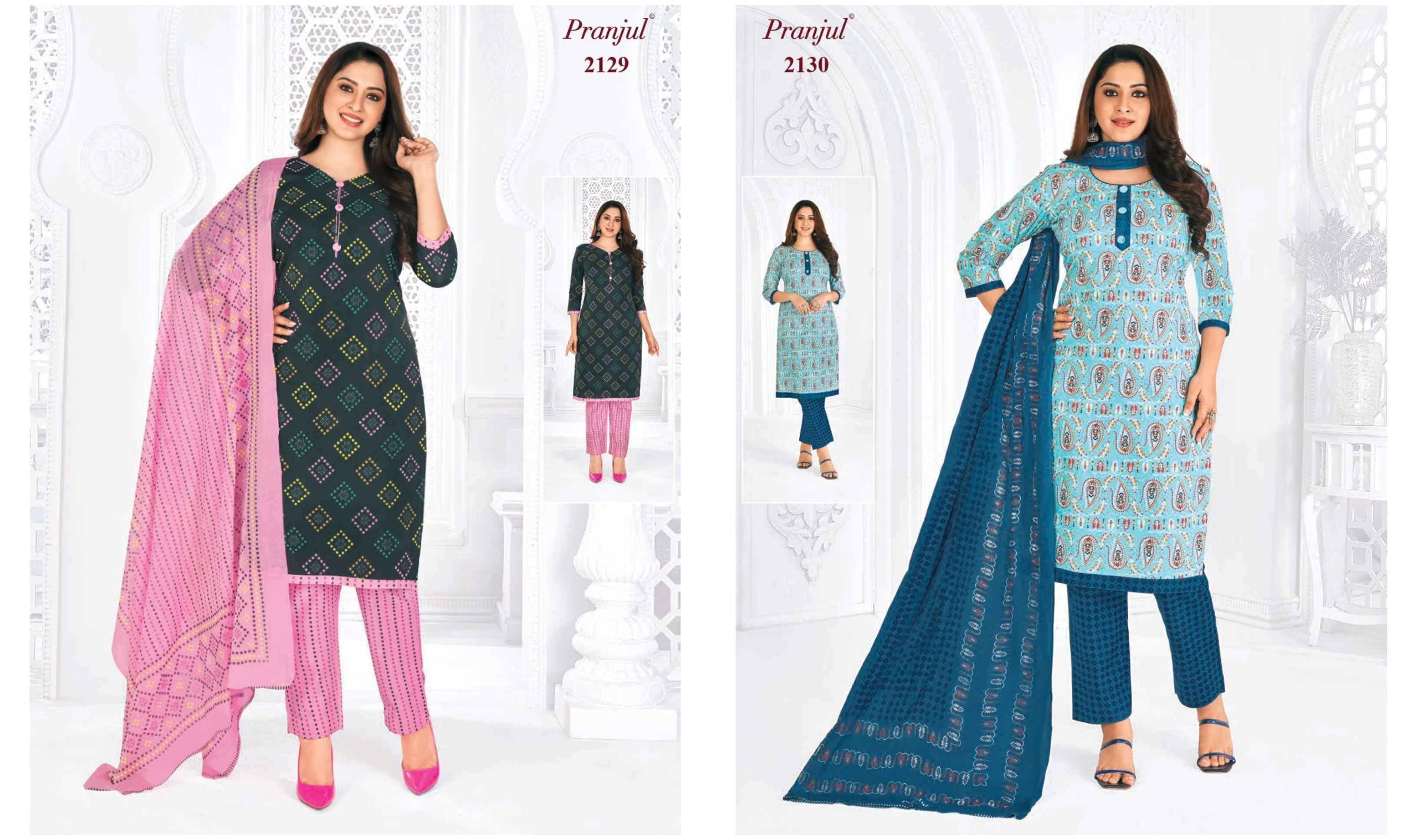 Pranjul Priyanka Vol 21 Cotton Dress Material ( 36 pcs set )